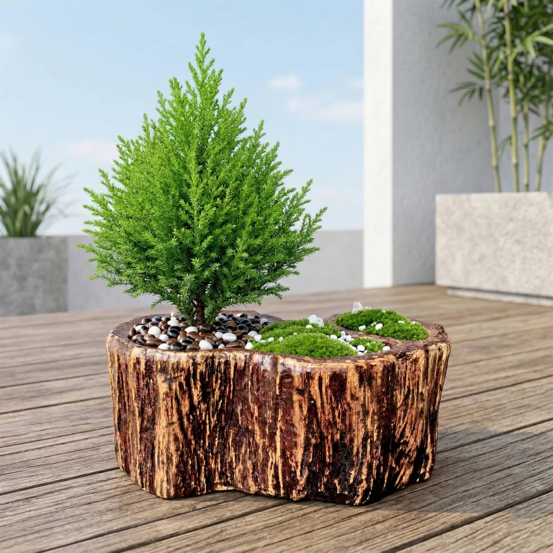 Sắc Xanh Thịnh Vượng: Sự Kết Hợp Hoàn Hảo Giữa Tùng Thơm Và Chậu Zenpot