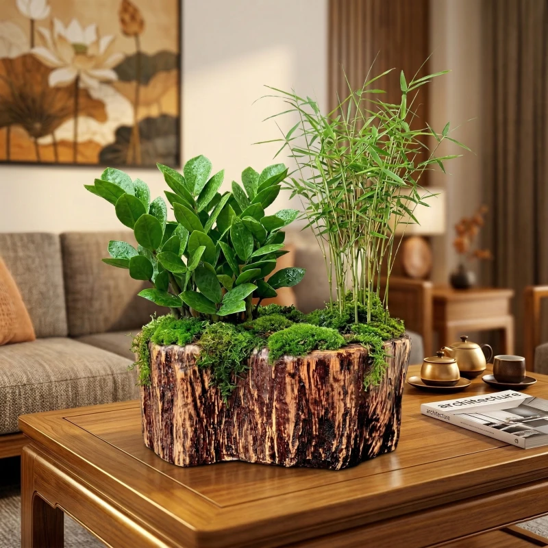 Sự kết hợp hoàn hảo giữa cây Kim Tiền, Trúc cảnh và Chậu Zenpot