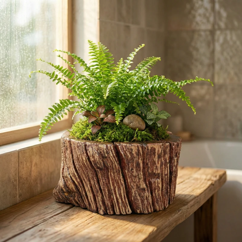 Gợi ý phối Dương Xỉ xanh mát cùng Chậu Zenpot