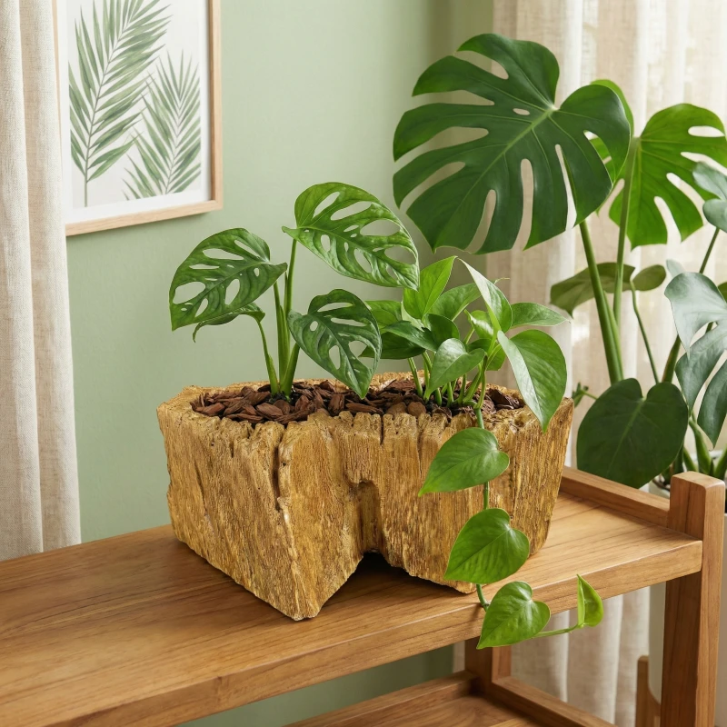 Gợi ý phối Trầu Bà xanh mát hoàn hảo cho Chậu Zenpot