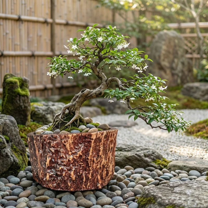 Tuyệt phẩm an yên: Mai Chiếu Thủy kết hợp cùng Chậu Zenpot